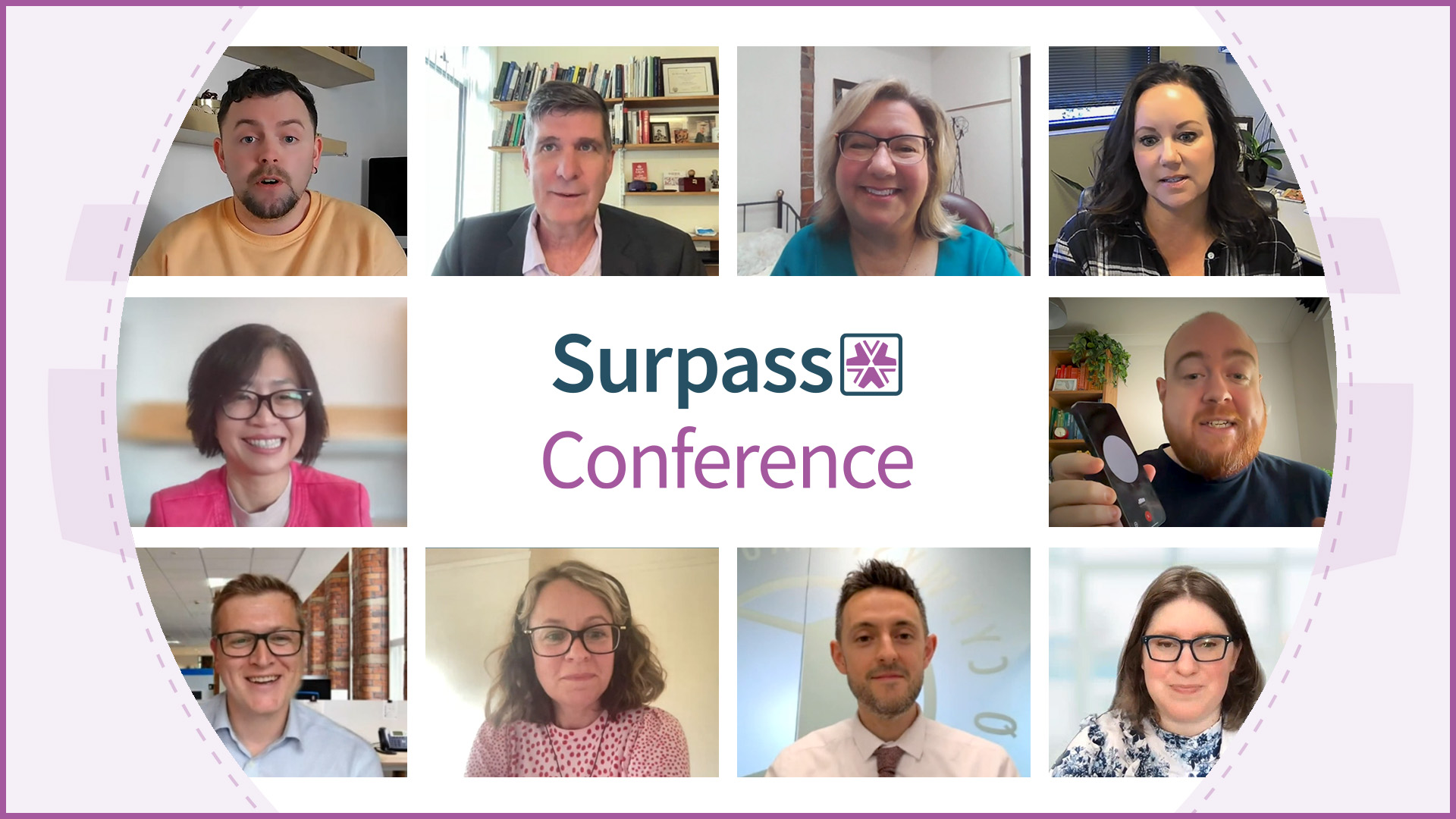 Montage of speakers from the 2023 Surpass Conference